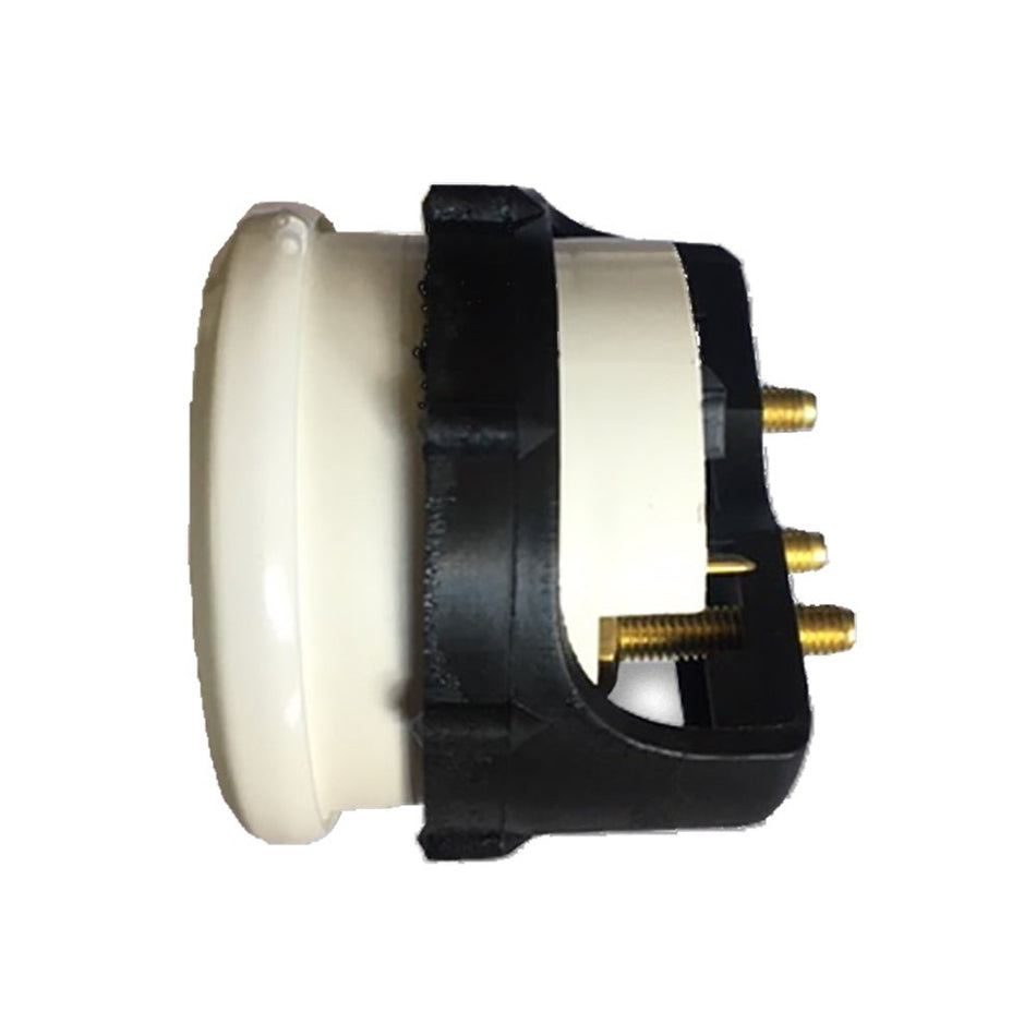 Faria Dress White 2" Cylinder Head Temperature Gauge (60 - 220° F) - 13113