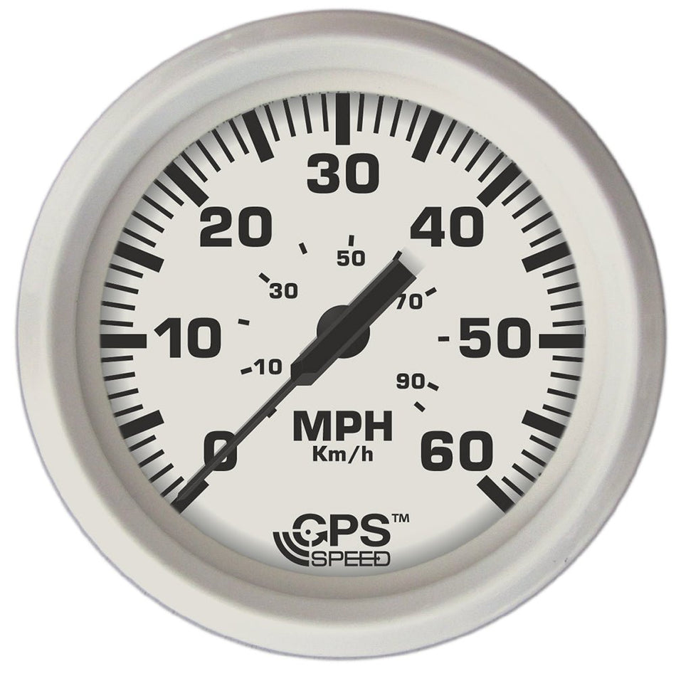 Faria Dress White 4" GPS Speedometer - 60 MPH - 33147