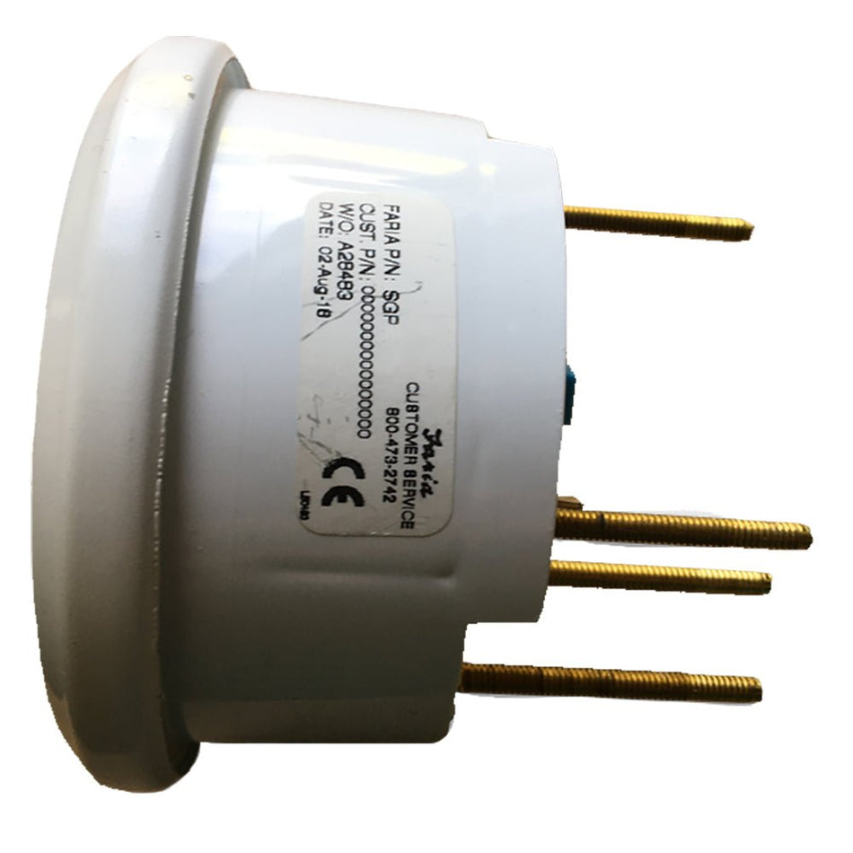 Faria Dress White 4" GPS Speedometer - 60 MPH - 33147