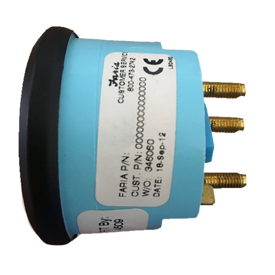 Faria Euro Black 2" Tank Level Gauge - Potable Water - 12830