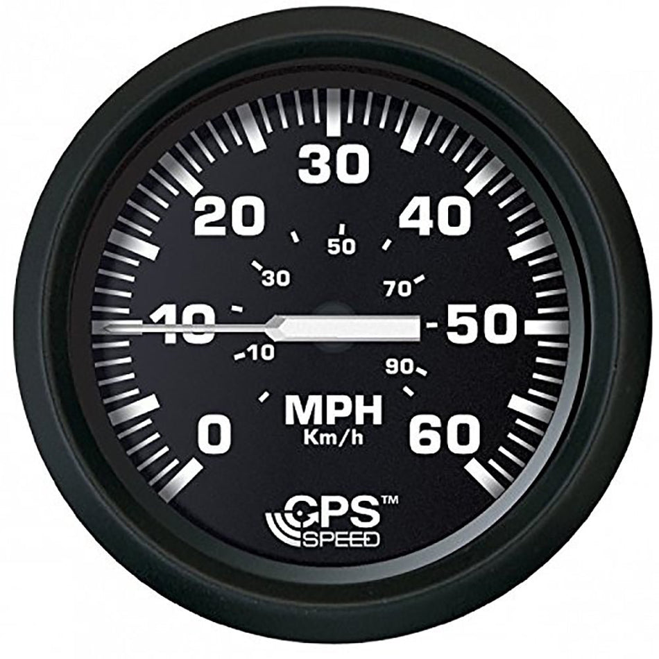 Faria Euro Black 4" Speedometer 60MPH (GPS) - 32816