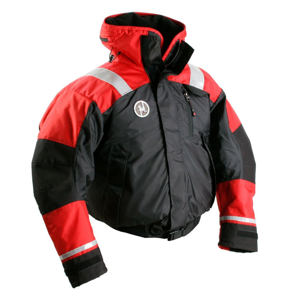 First Watch AB-1100 Flotation Bomber Jacket - Red/Black - XXL