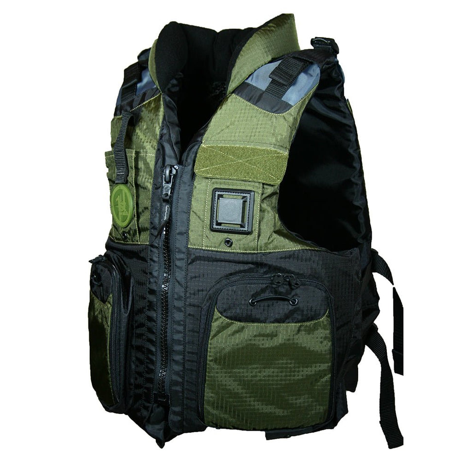 First Watch AV-800 Four Pocket Flotation Vest - OD Green - Large to XL - AV-800-GN-L/XL