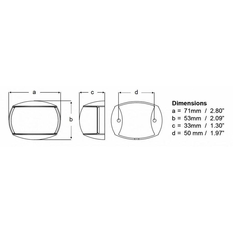 Hella Marine NaviLED Port & Starboard Pair - 2nm - Clear Lens/White Housing