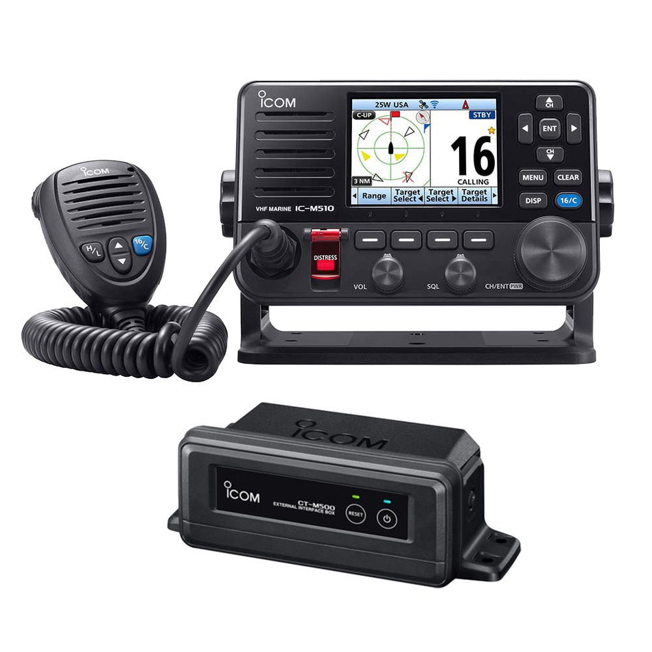 Icom M510 PLUS VHF Bundle w/CT-M500 Wireless Interface Box f/NMEA 2000