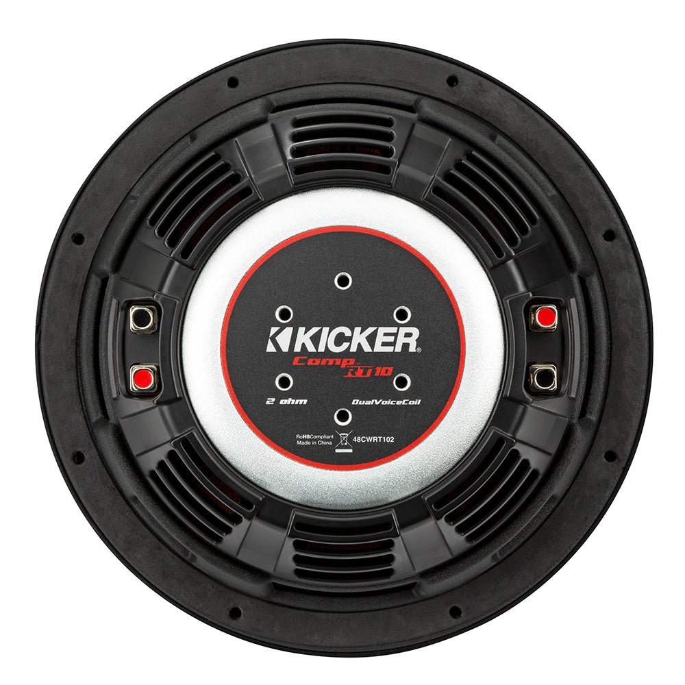 KICKER CompRT 10" Ultra Thin Subwoofer - 2-Ohm