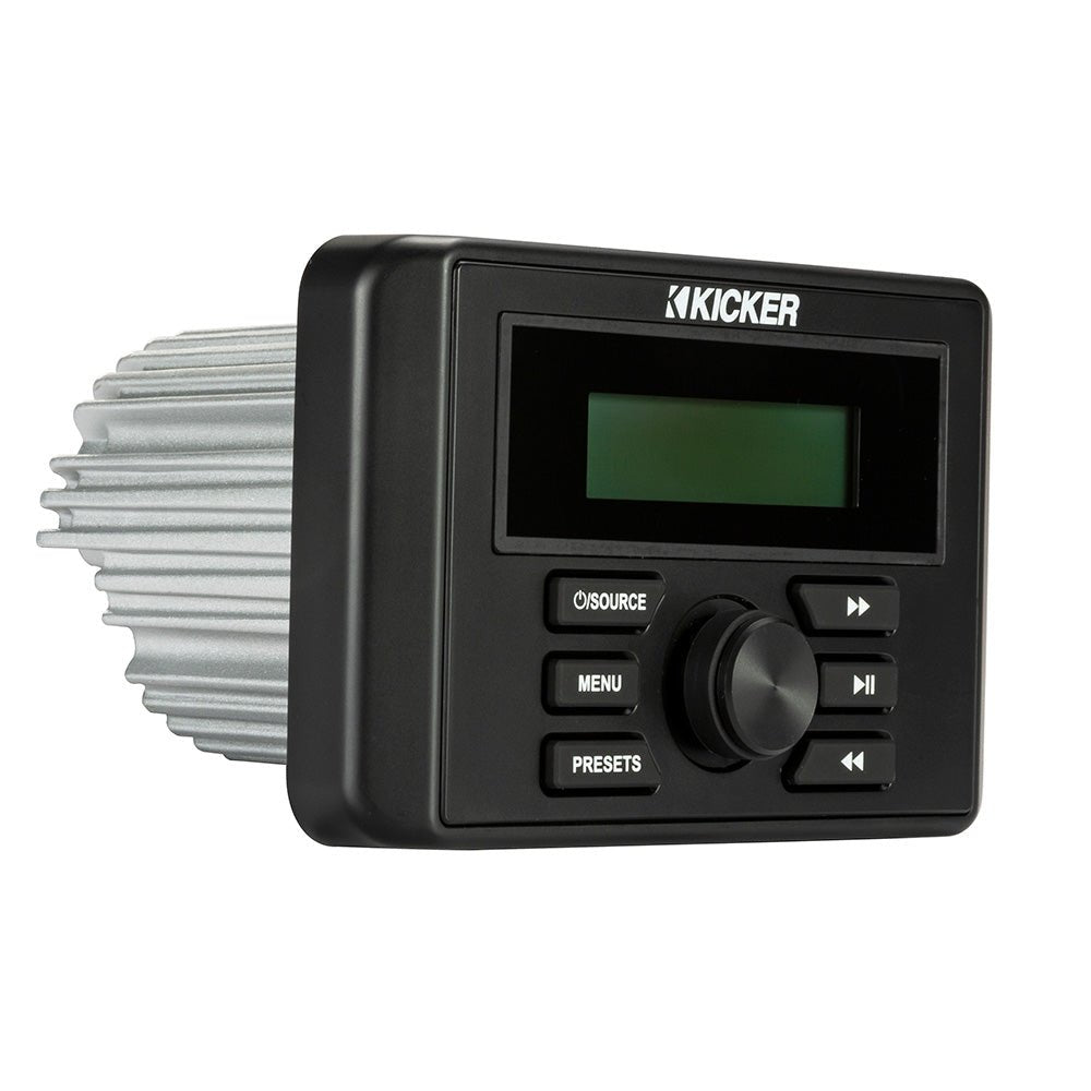 KICKER KMC3 Weather-Resistant Gauge-Style Media Center w/Bluetooth