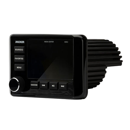 KICKER KMC4 Weather-Resistant Gauge-Style Media Center w/Bluetooth