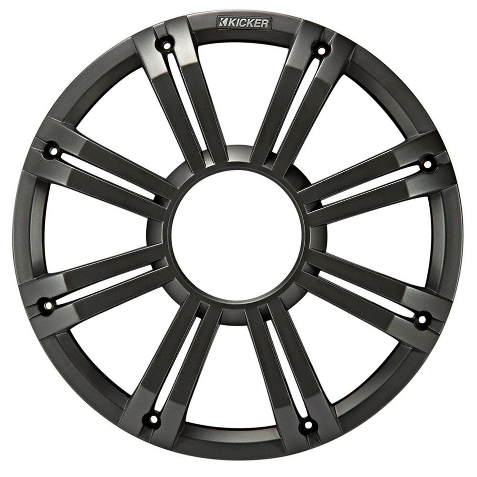 KICKER KMG12 12" Grille f/KM12 &amp; KMF12 Subwoofers - Charcoal, LED Lighting