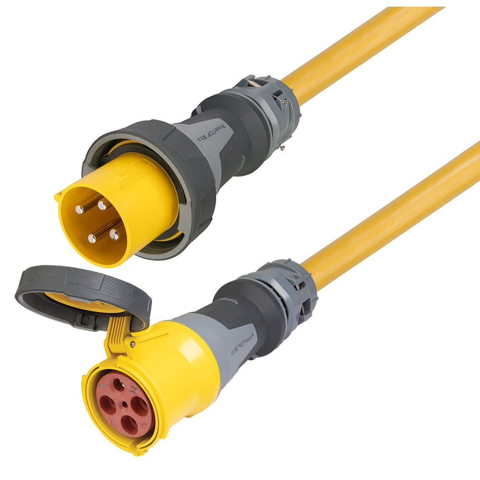 Marinco 100 Amp 125/250V 3-Pole, 4-Wire Shore Power Cable Set Extension Cord - 50&#39;