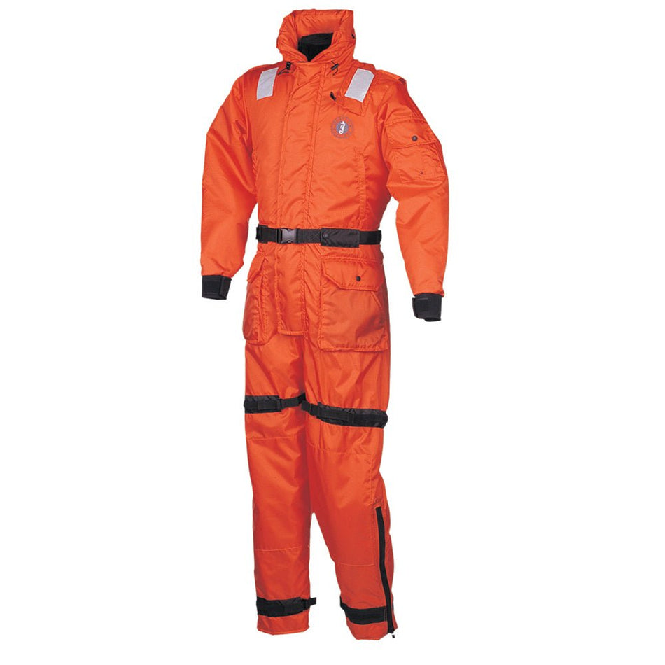 Mustang Deluxe Anti-Exposure Coverall &amp; Work Suit - Orange - XL