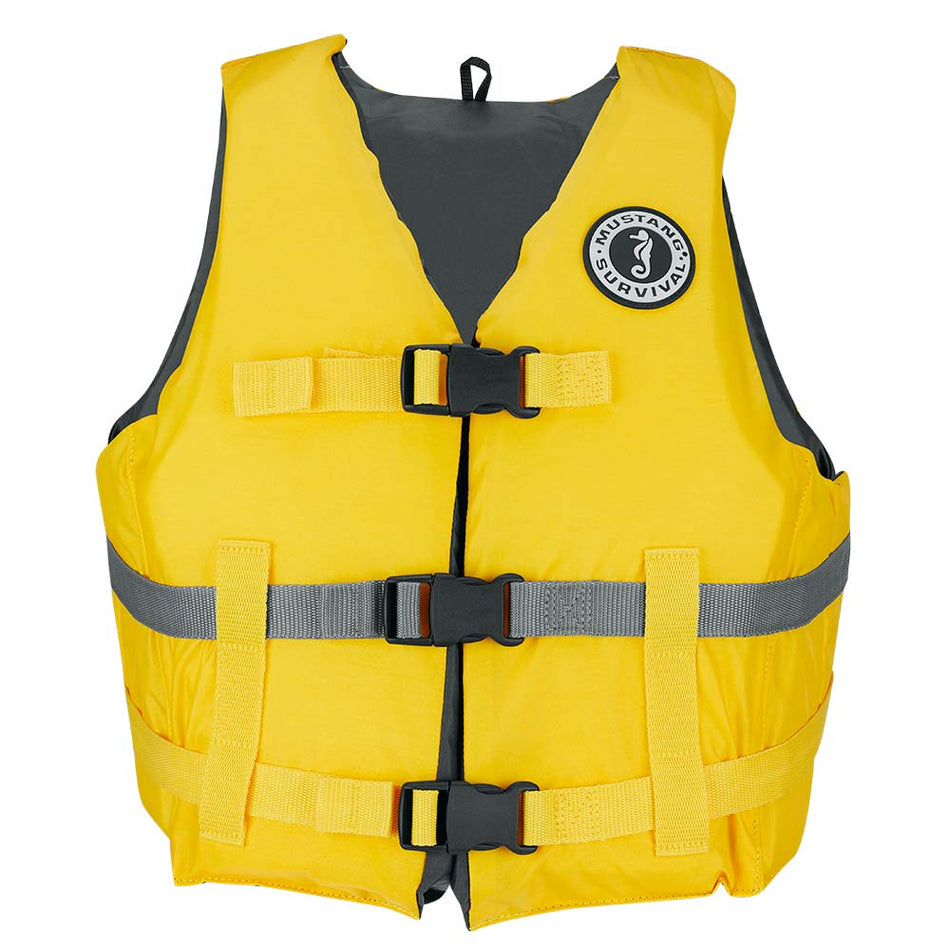 Mustang Livery Foam Vest - Yellow - Medium/Large