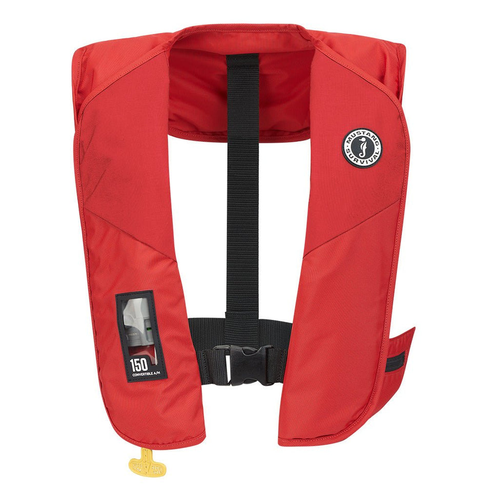 Mustang MIT 150 Convertible Inflatable PFD - Red