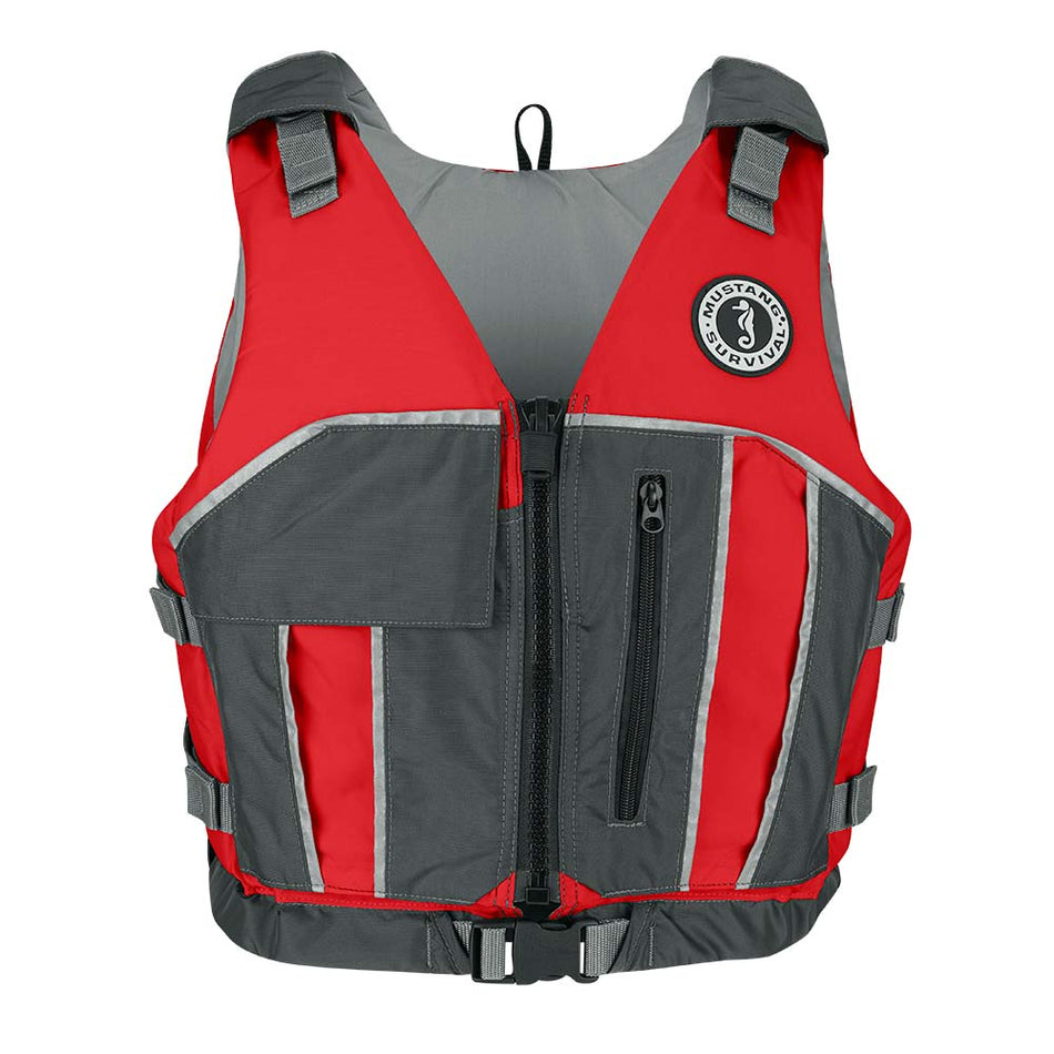 Mustang Reflex Foam Vest - Red/Grey - XS/Small