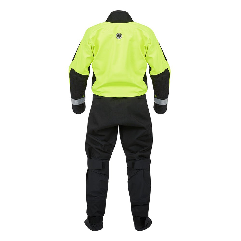 Mustang Sentinel&trade; Series Water Rescue Dry Suit - Fluorescent Yellow Green-Black - Large 1 Long