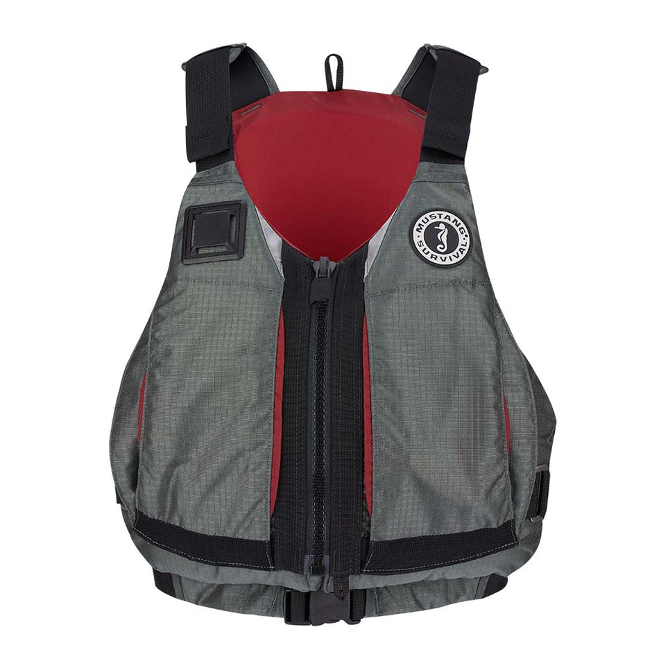 Mustang Women&#39;s Rebel Foam Vest - Grey/Red - Large/XL