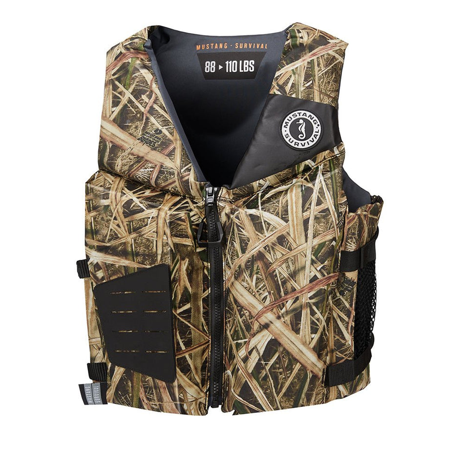 Mustang Young Adult REV Foam Vest - Mossy Oak Shadow Grass Blades - Universal