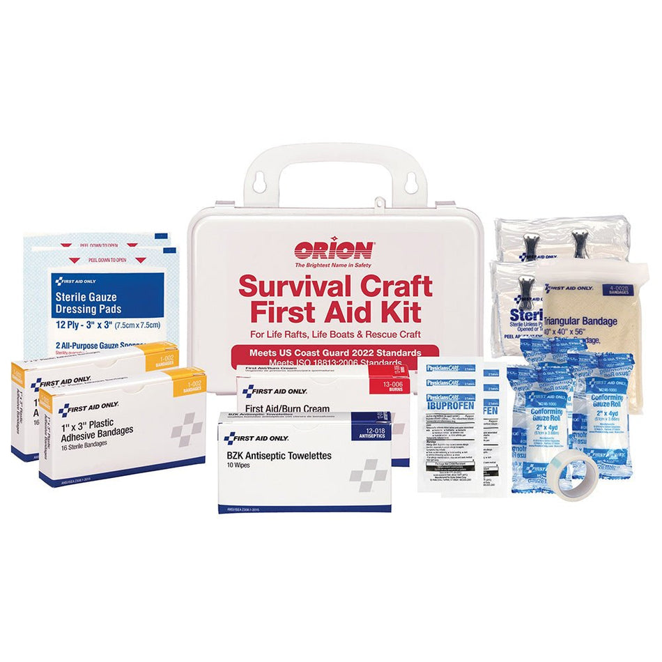 Orion Survival Craft First Aid Kit - Hard Plastic Case