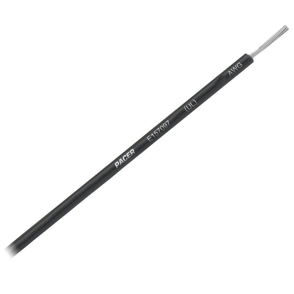 Pacer Black 14 AWG Primary Wire - 18' - WR14/3-250