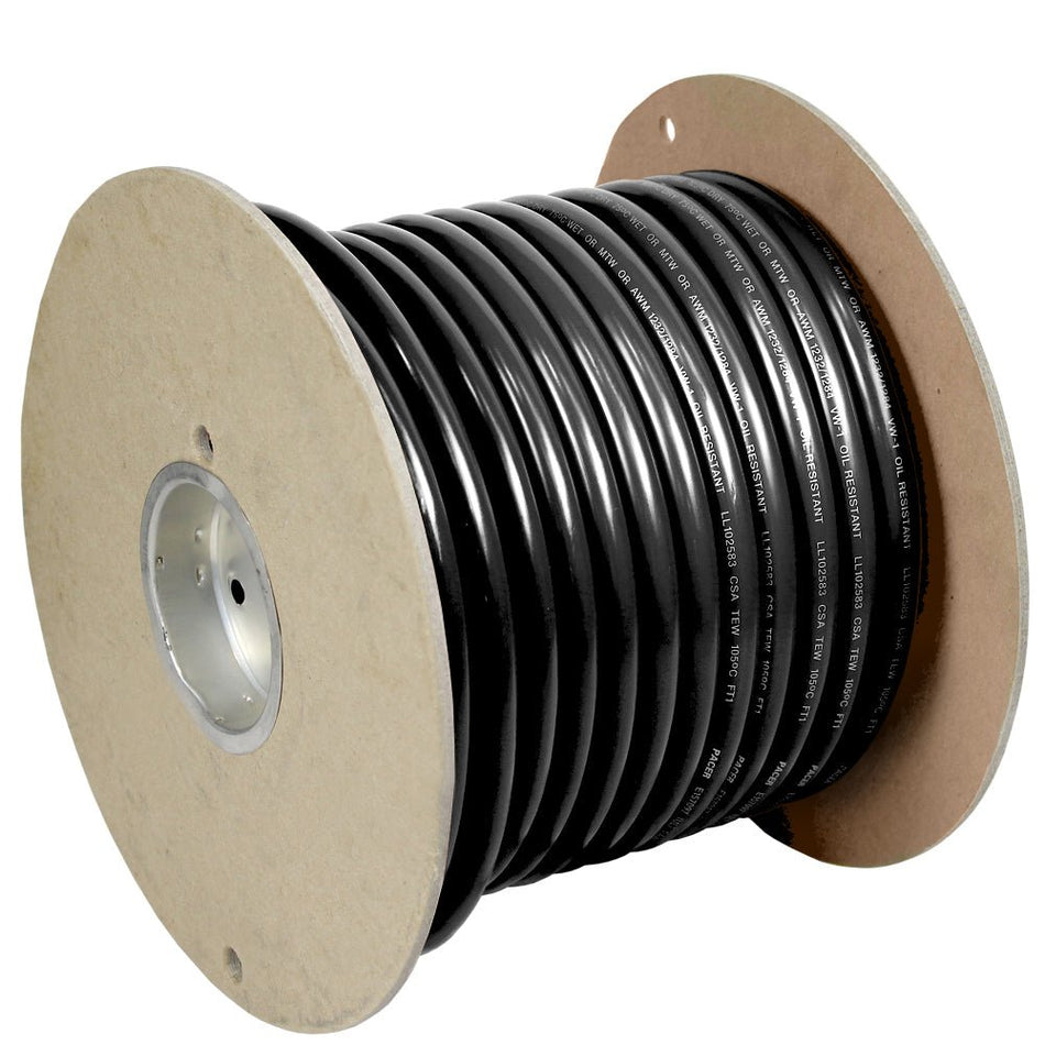 Pacer Black 6 AWG Battery Cable - 100' - WUL6BK-100