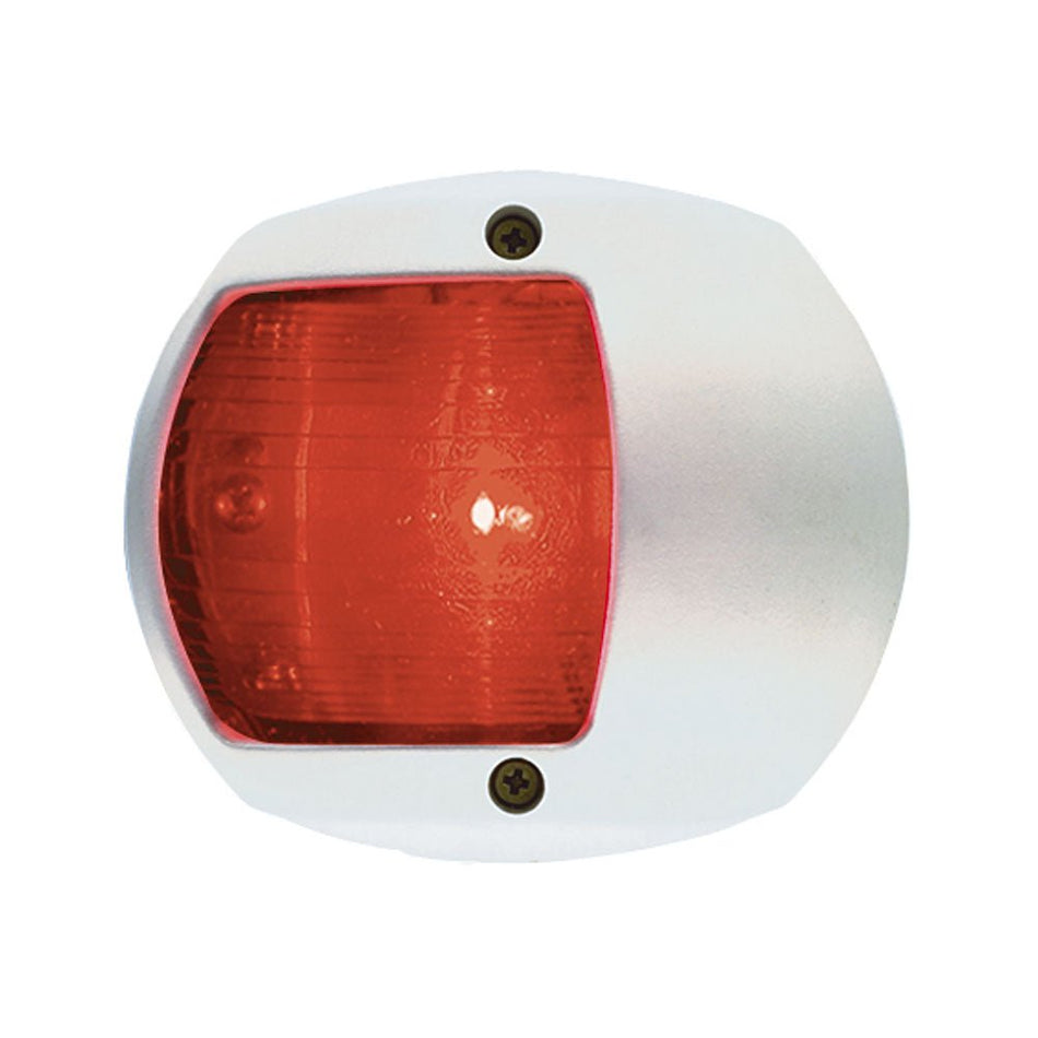 Perko LED Side Light - Red - 12V - White Plastic Housing