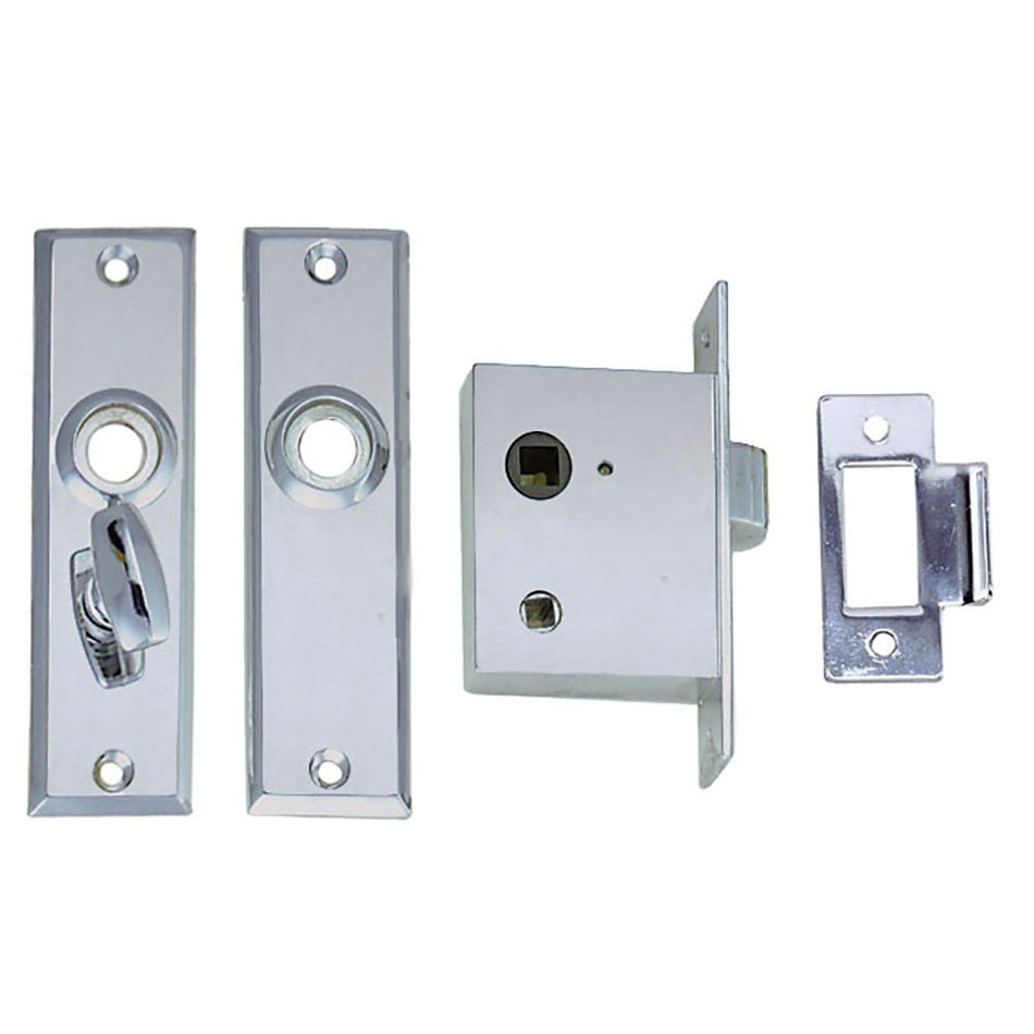 Perko Mortise Latch Set w/Turn Button - 0960DP0CHR