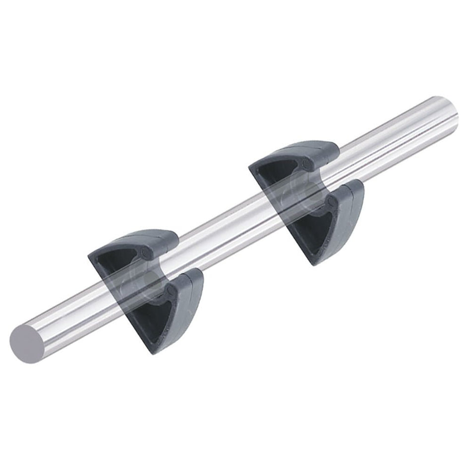 Perko Pole Storage Clips - Black - Pair - 0477DP0BLK