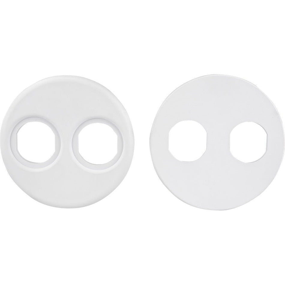 Sea-Dog 4" Gauge Power Socket Adapter Mounting Plate - White