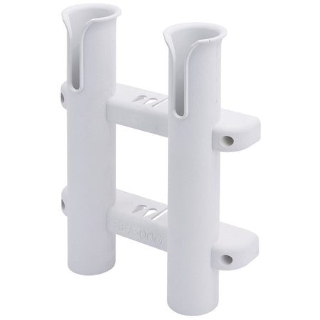 Sea-Dog Two Pole Side Mount Rod Storage Rack - White