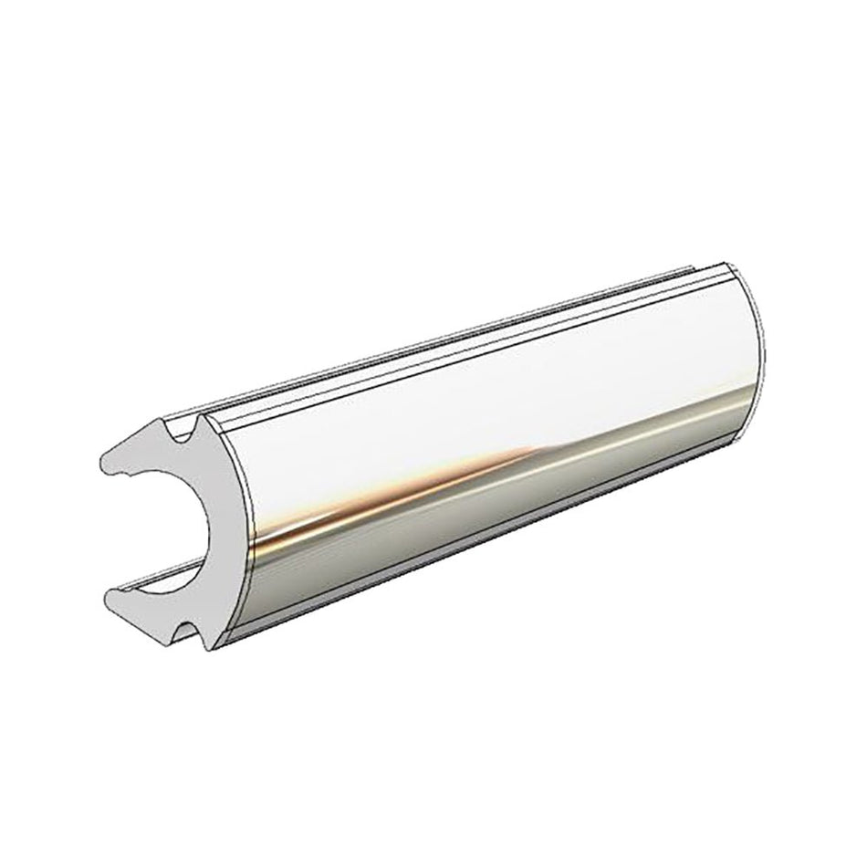 TACO Rub Rail Insert - Flexible Chrome - 80' - V12-0307CP80