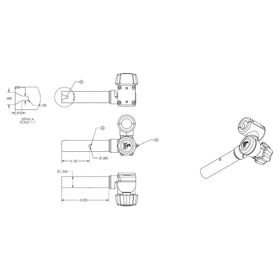 TACO ShadeFin Adjustable Clamp-On Pipe Mount - T10-3000-7