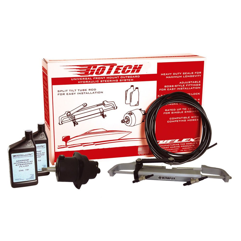 Uflex Universal Instruments UFlex GoTech™ 1.0 Universal Front Mount Outboard Hydraulic Steering ...
