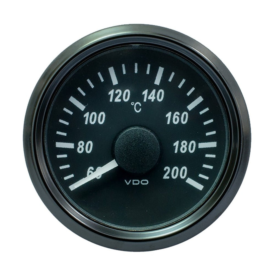 VDO SingleViu 52mm (2-1/16") Cylinder Temp. Gauge - 200&deg;C - 471-14 Ohm