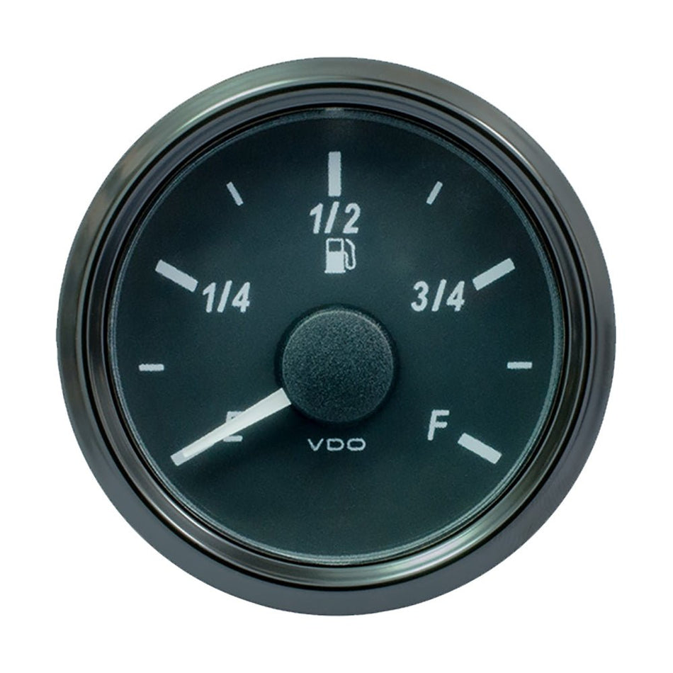 VDO SingleViu 52mm (2-1/16") Fuel Level Gauge - E/F Scale - 0-180 Ohm