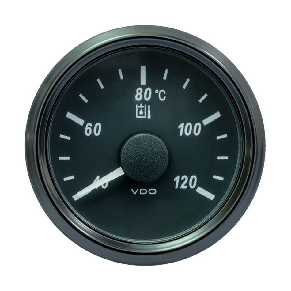 VDO SingleViu 52mm (2-1/16") Hydraulic Oil Temp. Gauge - 120&deg;C - 291-22 Ohm