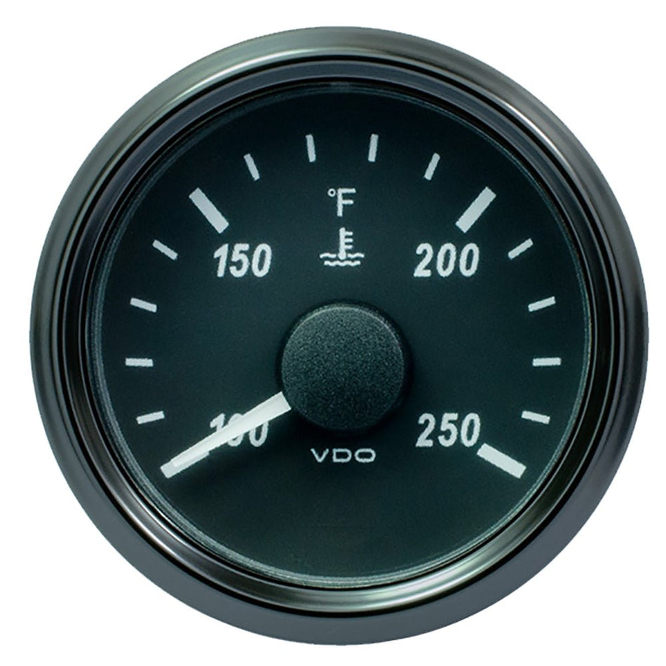 VDO SingleViu 52mm (2-1/16") Water Temp. Gauge - 250&deg; F - 291-22 OHM