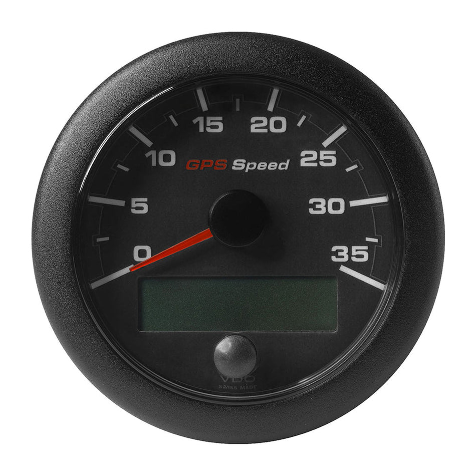 Veratron 3-3/8" (85mm) OceanLink&reg; GPS Speedometer - Black Dial &amp; Bezel (0-35 K/MPH/KMH)