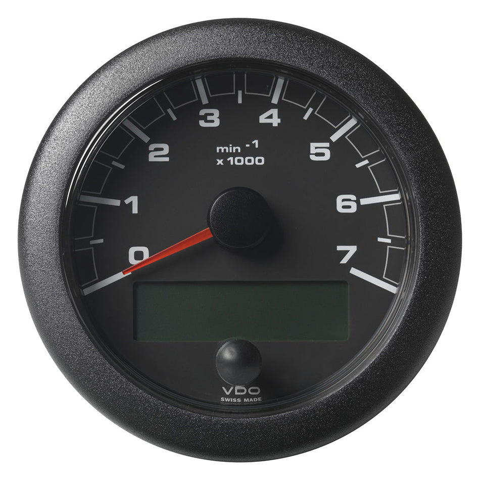 Veratron 3-3/8" (85MM) OceanLink&reg; NMEA 2000&reg; Tachometer - 7000 RPM - Black Dial &amp; Bezel