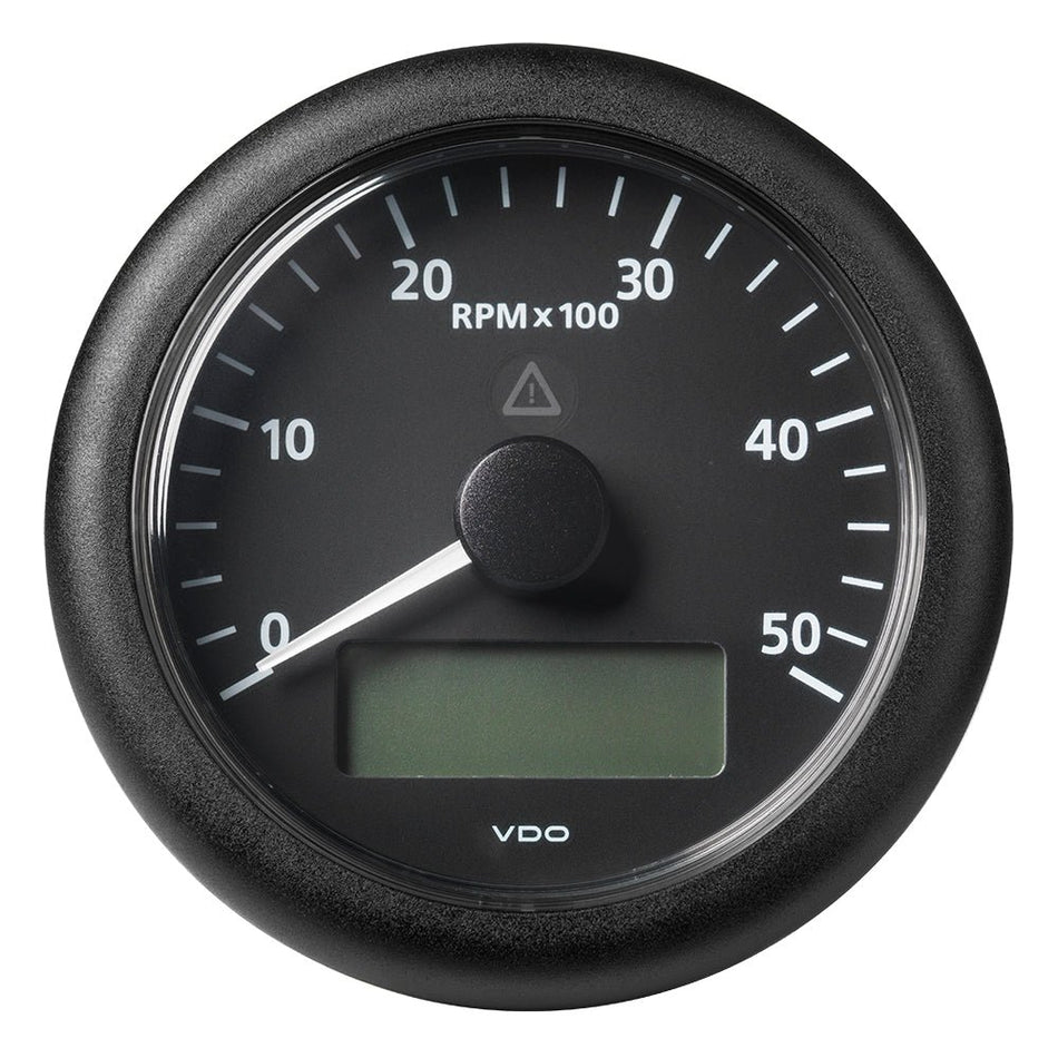 Veratron 3-3/8" (85MM) ViewLine Tachometer w/Multi-Function Display - 0 to 5000 RPM - Black Dial &amp; Bezel