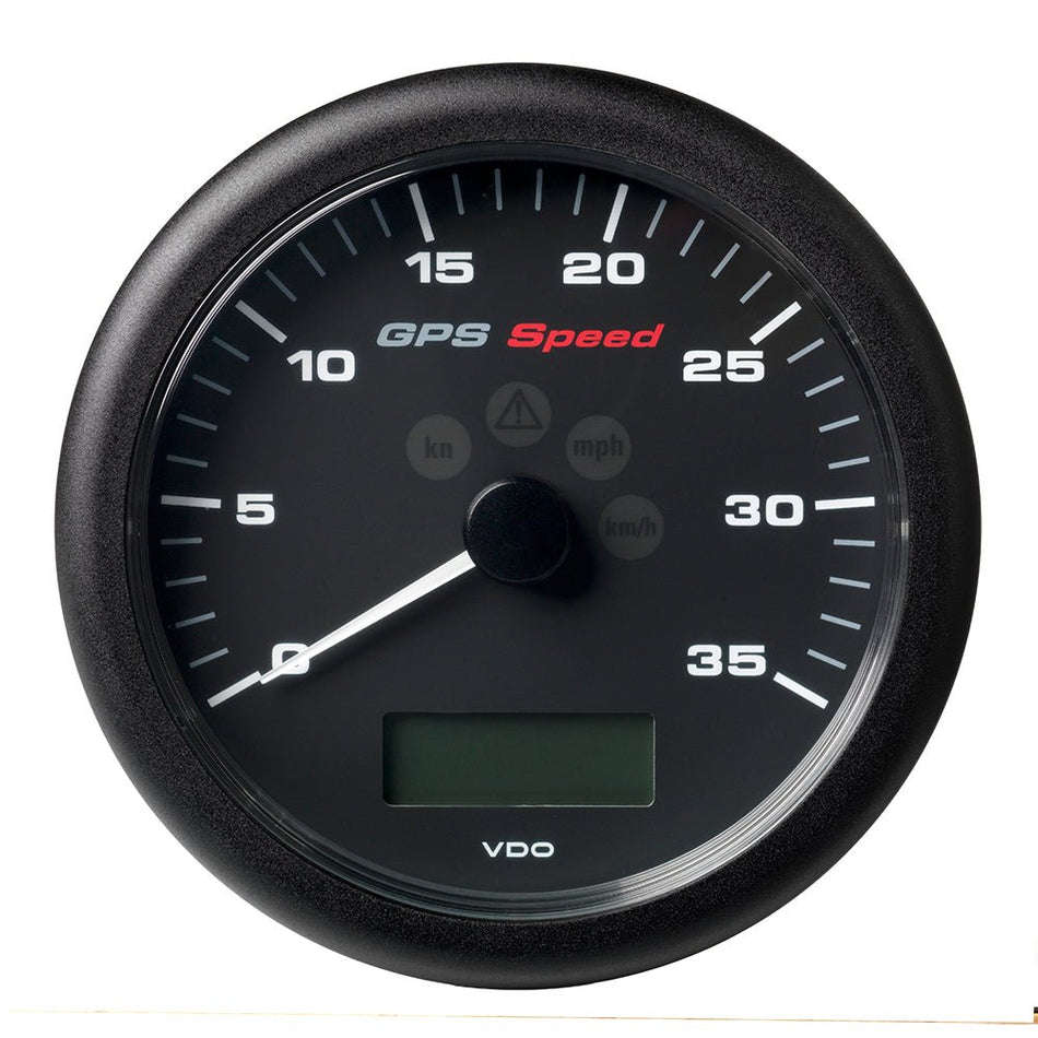 Veratron 4-1/4" (110MM) ViewLine GPS Speedometer 0-35 KNOTS/KMH/MPH - 8 to 16V Black Dial &amp; Bezel