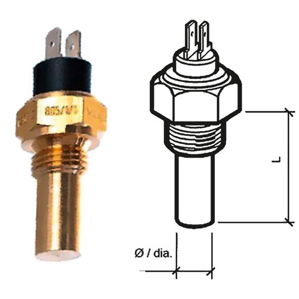 Veratron Coolant Temperature Sensor - 40&deg; to 120&deg;C - 1/2" - 14NPTF