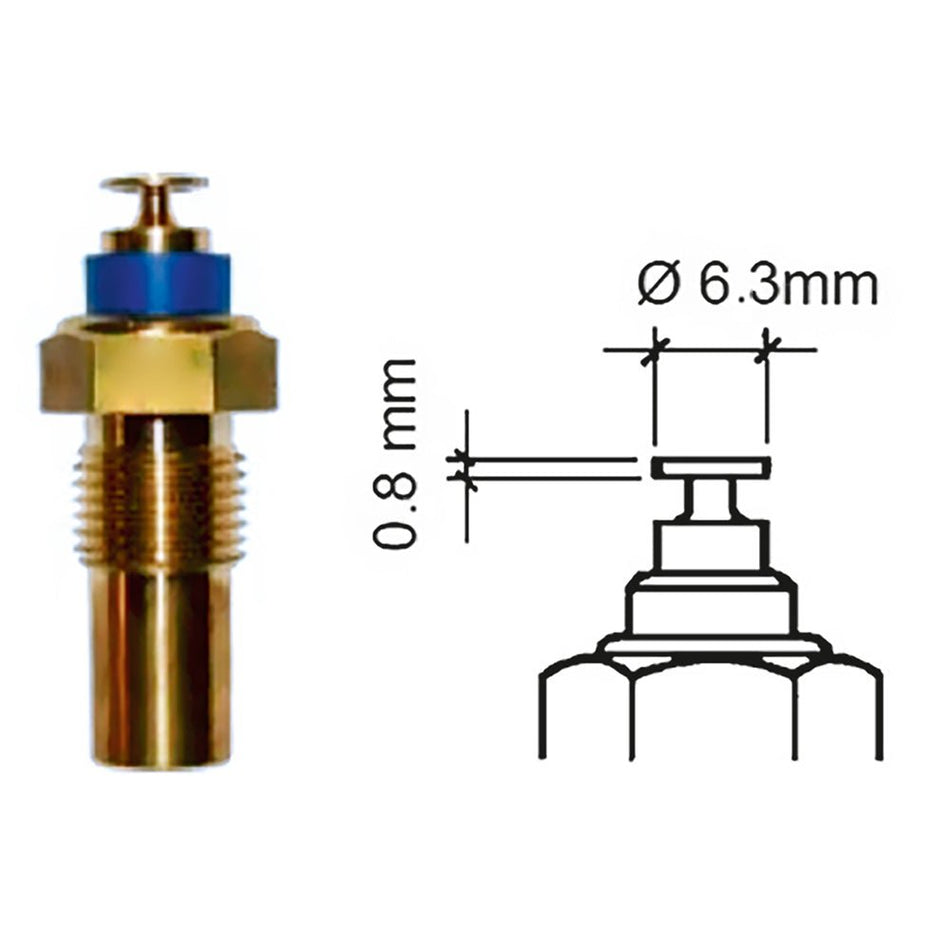 Veratron Coolant Temperature Sensor - 40&deg; to 120&deg;C - M10 x 1 Tapered Short