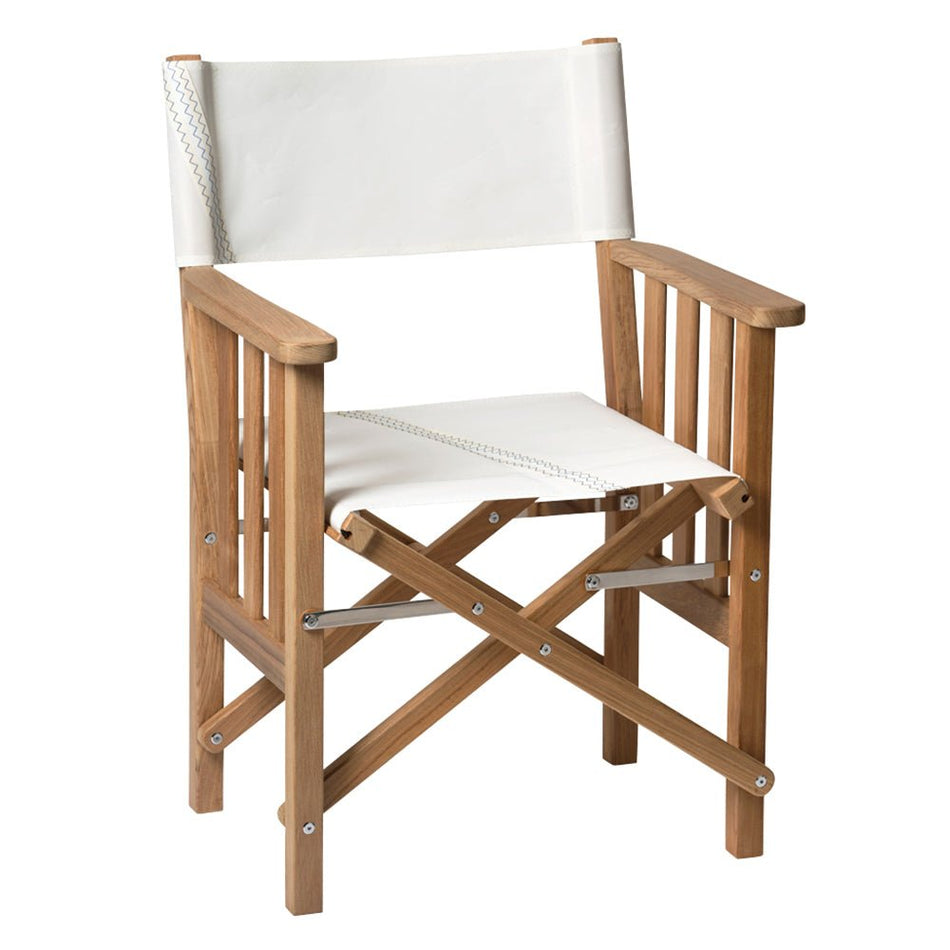 Whitecap Director&#39;s Chair II w/Sail Cloth Seating - Teak