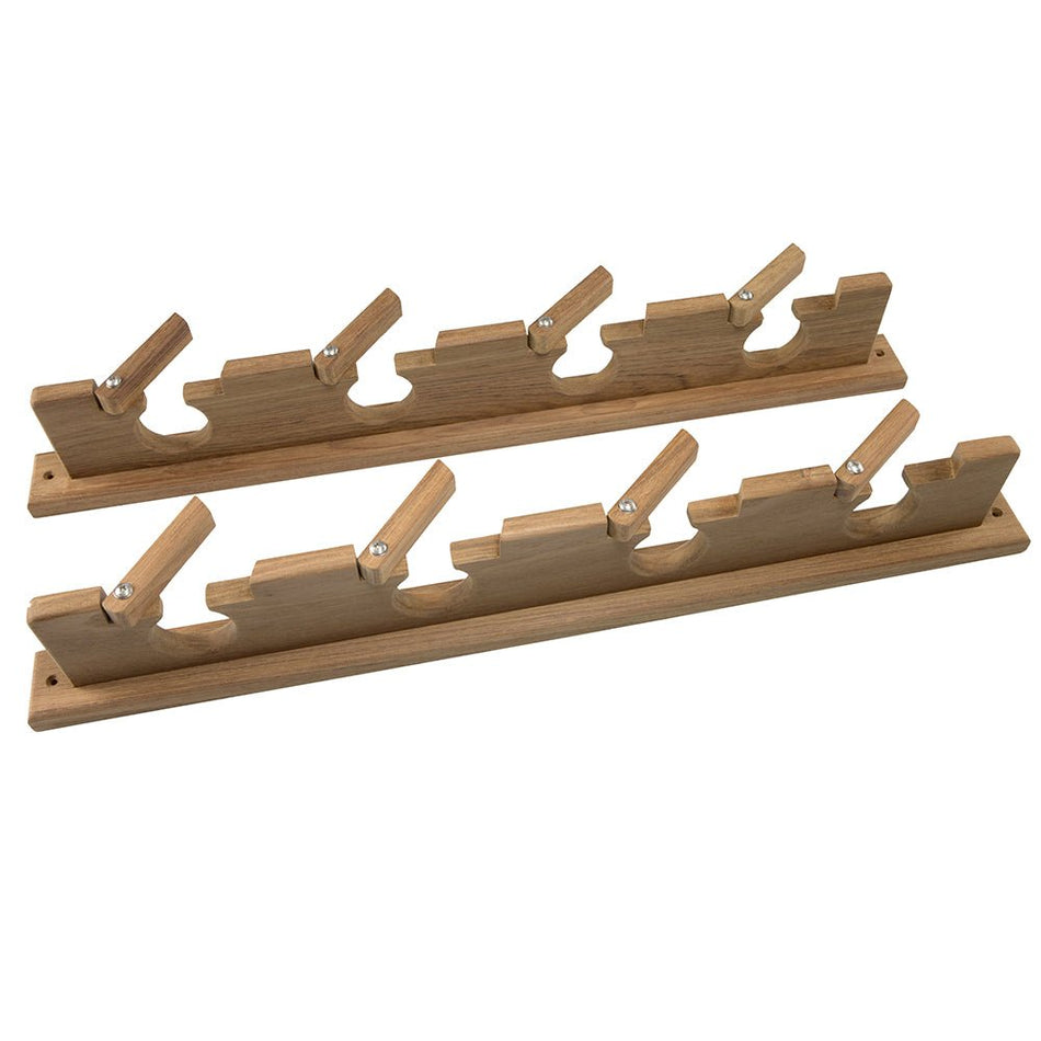 Whitecap Teak Lock-In Four-Rod Storage Rack - 60620
