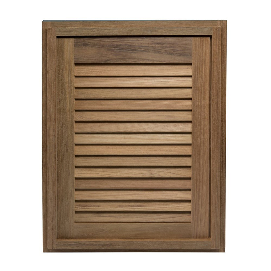 Whitecap Teak Louvered Door & Frame - Right Hand - 15" x 20" - 60724