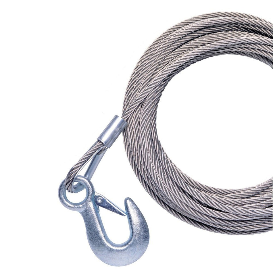 Powerwinch 40' X 7/32"" Cable Galvanized With Hook