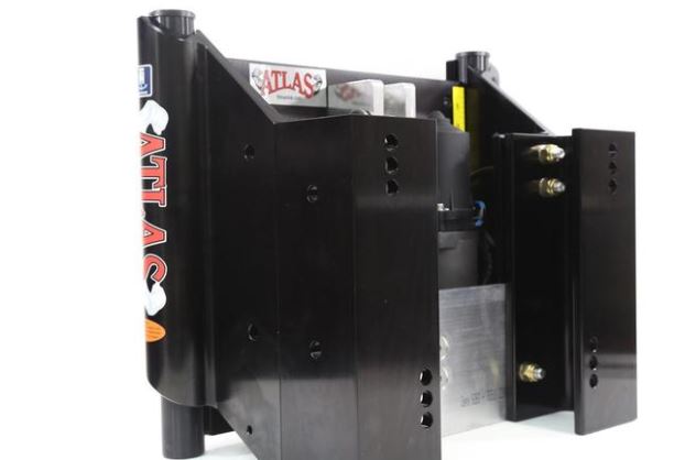 Th Marine Atlas 8" Jack Plate Heavy Duty Hydraulic Black Anodized - AHJ-8VHD-B-DP