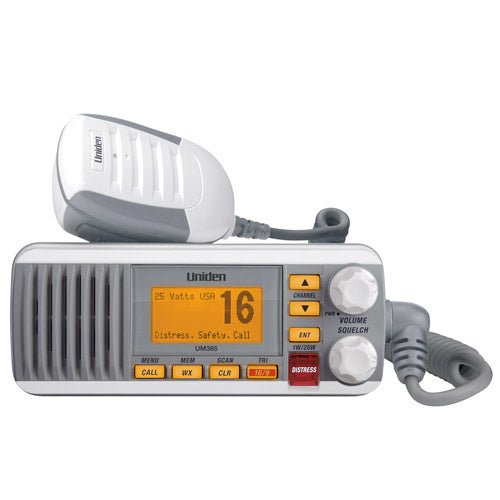 Uniden Um385 White Vhf Class D Dsc 25 Watt