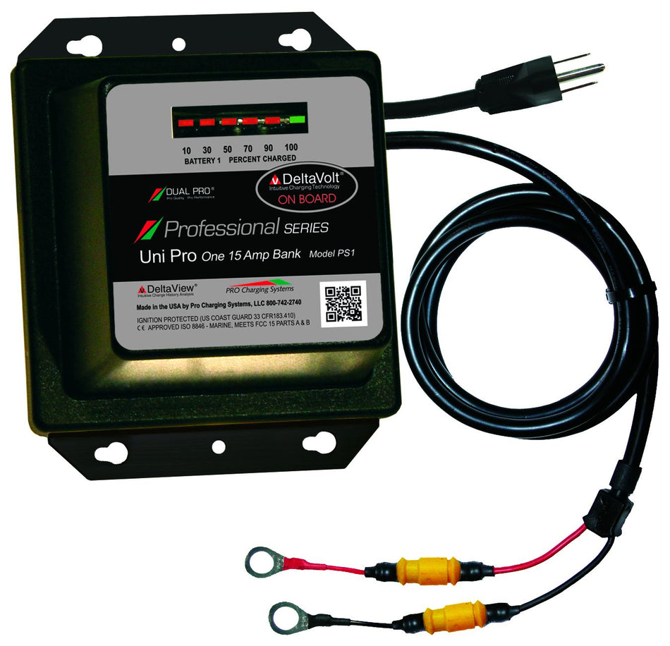 Dual Pro Ps1 Battery Charger 1 Bank 15 Amps B-stock - BLDMarine