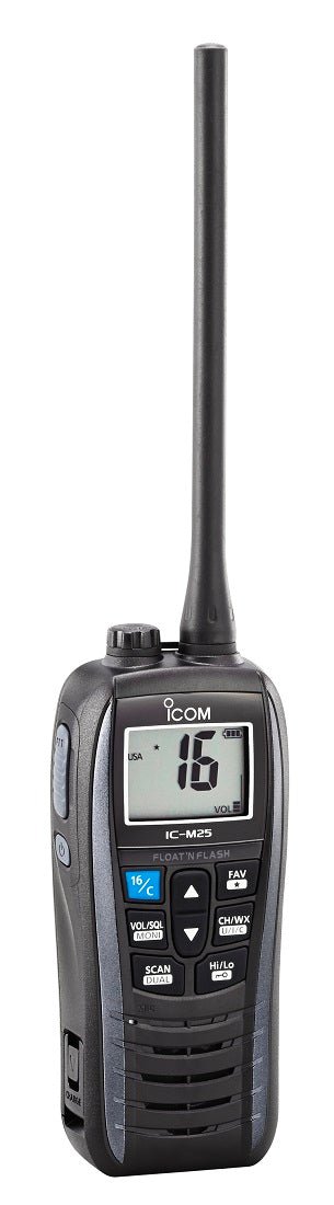 Icom M25 Floating Handheld Vhf Metalic Gray 6 Watts - BLDMarine